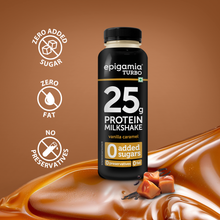 Load image into Gallery viewer, turbo 25g protein milkshake, vanilla caramel - pack of 6