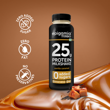 Load image into Gallery viewer, turbo 25g protein milkshake, vanilla caramel - pack of 6