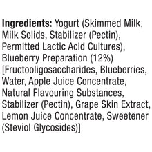 Load image into Gallery viewer, turbo 15g protein yogurt, blueberry