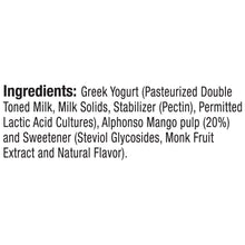 Load image into Gallery viewer, zero added sugar greek yogurt, mango - pack of 4