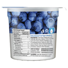 Load image into Gallery viewer, zero added sugar greek yogurt, blueberry