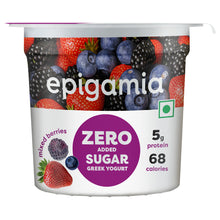 Load image into Gallery viewer, zero added sugar greek yogurt, mixed berries