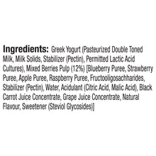 Load image into Gallery viewer, zero added sugar greek yogurt, mixed berries