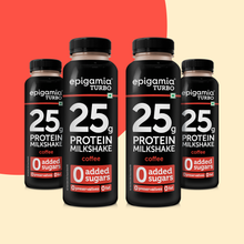 Load image into Gallery viewer, turbo 25g protein milkshake, coffee - pack of 4