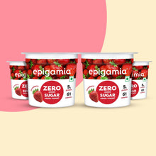 Load image into Gallery viewer, zero added sugar greek yogurt, strawberry - pack of 4