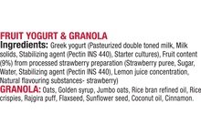 Load image into Gallery viewer, Epigamia Snack Pack - Strawberry Greek Yogurt with Chunky Granola