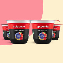 Load image into Gallery viewer, greek yogurt, no added sugar, strawberry - pack of 4