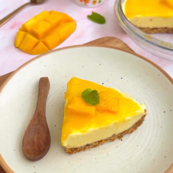 No Bake Mango Cheesecake