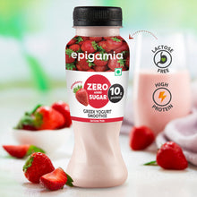 Load image into Gallery viewer, zero added sugar greek yogurt smoothies, strawberry
