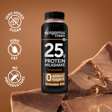 Load image into Gallery viewer, 25g protein turbo milkshake - chocolate - 250 ml each - pack of 6
