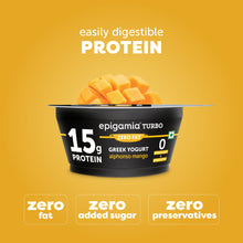 Load image into Gallery viewer, turbo 15g protein yogurt, mango
