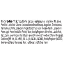 Load image into Gallery viewer, zero added sugar greek yogurt smoothies, strawberry
