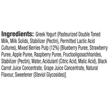 Load image into Gallery viewer, zero added sugar greek yogurt, mixed berries - pack of 4
