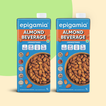 Load image into Gallery viewer, almond beverage, unsweetened, 1 litre each- pack of 2

