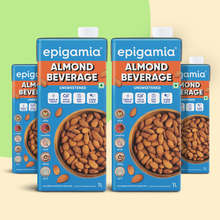 Load image into Gallery viewer, almond beverage, unsweetened, 1 litre each- pack of 4
