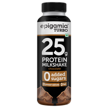 Load image into Gallery viewer, turbo 25 g protein milkshake, chocolate &amp; vanilla-caramel, 250 ml - pack of 6

