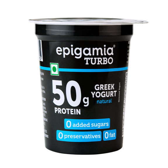turbo 50 g protein yogurt, natural - 430 gm