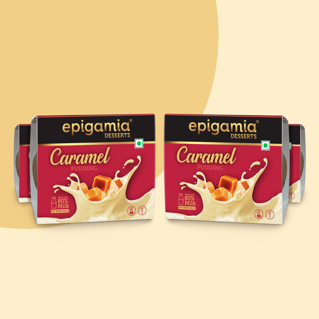 caramel pudding, 70 gm - pack of 4