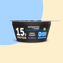 Load image into Gallery viewer, turbo 15g protein yogurt, blueberry
