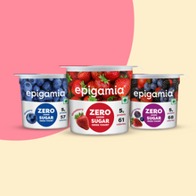 Load image into Gallery viewer, zero added sugar greek yogurt, strawberry, mixed berries, blueberry - pack of 3
