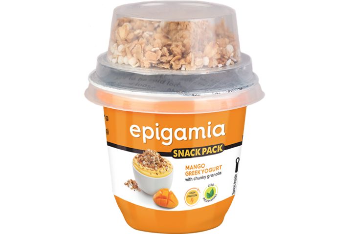 Epigamia Snack Pack, Mango Greek Yogurt with Chunky Granola