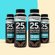 Load image into Gallery viewer, turbo 25 g protein milkshake, cookies &amp; cream, 250 ml each - pack of 4
