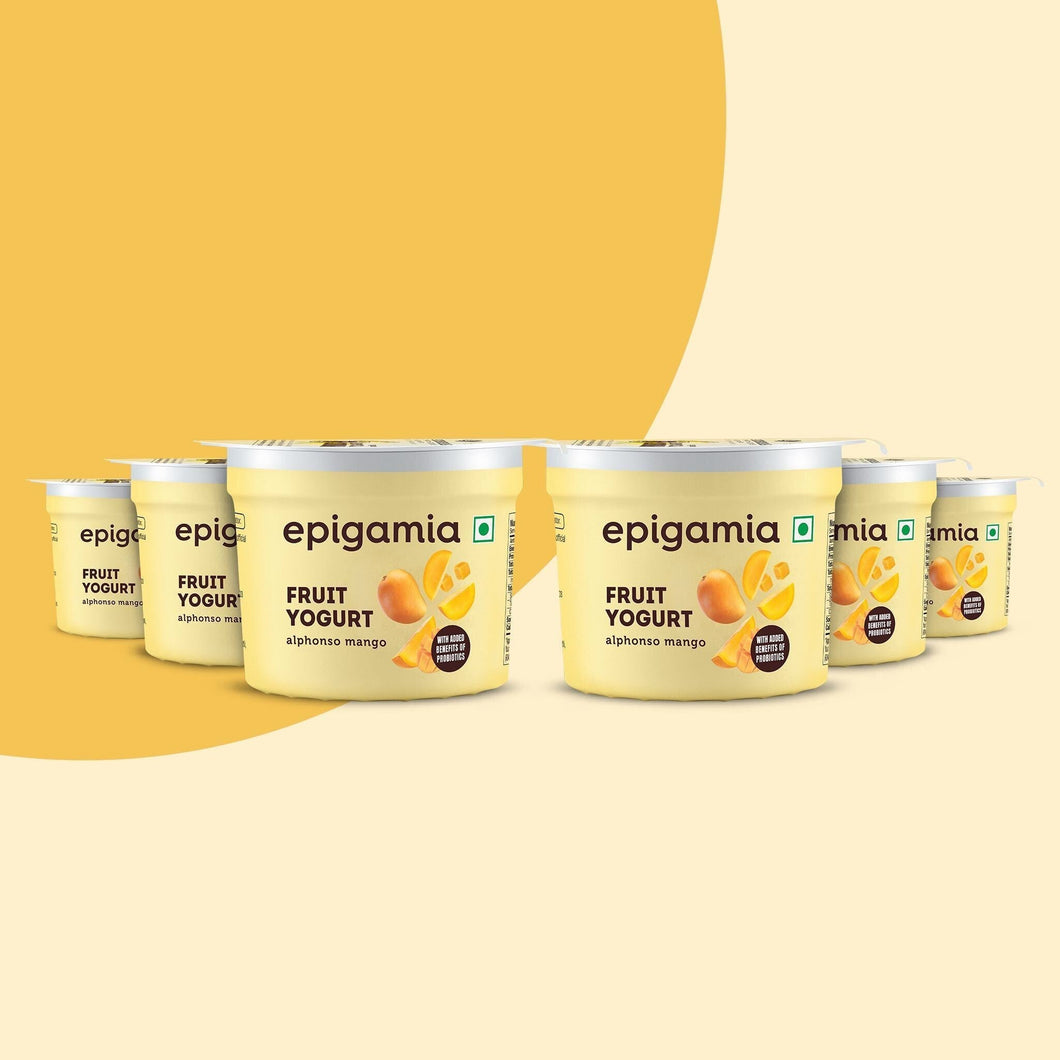 fruit yogurt, mango - pack of 6