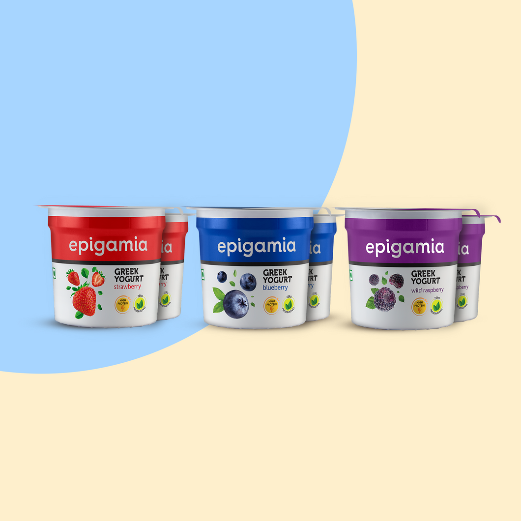 greek yogurt berry triad, 85 gm each - pack of 6