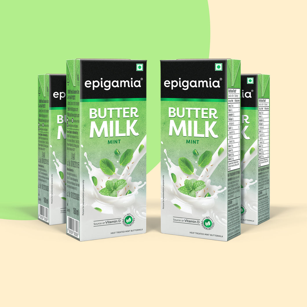 buttermilk, mint,180 ml each - pack of 4