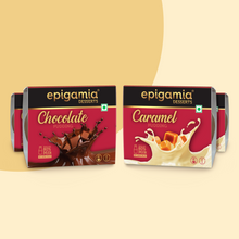 Load image into Gallery viewer, chocolate &amp; caramel pudding, 70 gm - pack of 4
