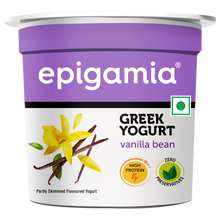 Load image into Gallery viewer, greek yogurt, vanilla bean, 85 gm each - pack of 4
