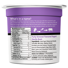 Load image into Gallery viewer, greek yogurt, vanilla bean, 85 gm each - pack of 4
