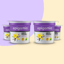 Load image into Gallery viewer, greek yogurt, vanilla bean, 85 gm each - pack of 4
