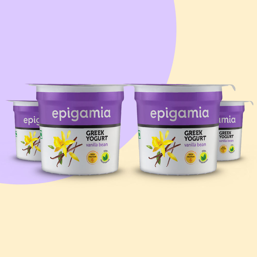 greek yogurt, vanilla bean, 85 gm each - pack of 4
