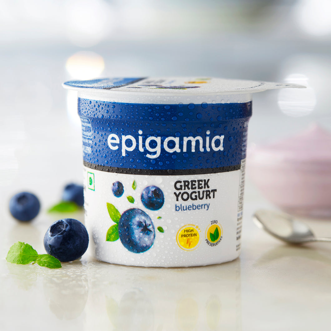 greek yogurt, blueberry - 85 gm