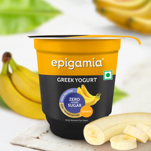 Load image into Gallery viewer, greek yogurt, no added sugar, banana - 110 gm
