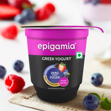 Load image into Gallery viewer, greek yogurt, no added sugar, mixed berries - 110 gm
